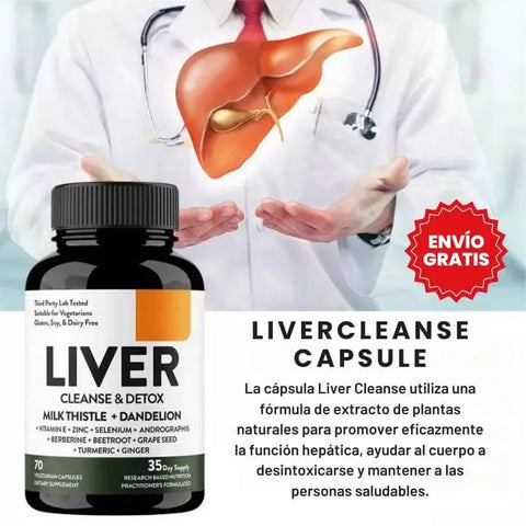 Image of Suplemento LiverDetox+ - Desintoxica tu hígado.