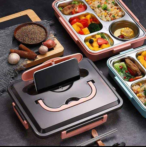 Image of Lonchera de Acero con Compartimientos