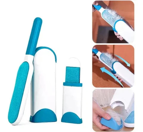 Image of CEPILLO QUITAPELUSAS CON BASE AUTOLIMPIANTE + MINI CEPILLO