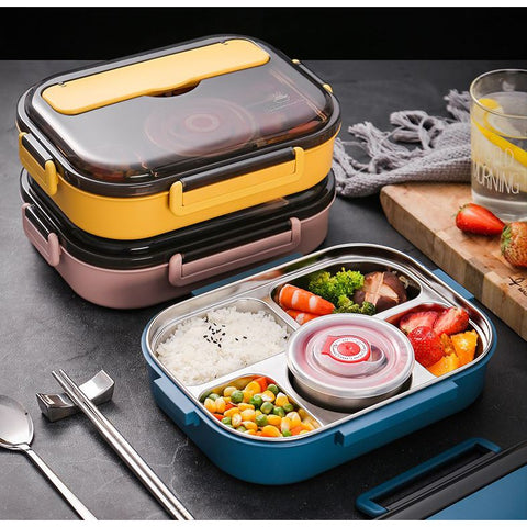 Image of Lonchera de Acero con Compartimientos